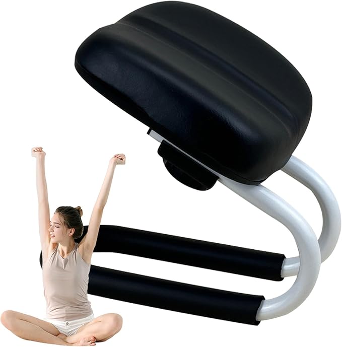 Genérico Meditation Way, Adjustable Knee Bench, with Sponge Cushioning Meditation Stool Bench, Meditation Accessories, Non Slip Leg Sleeve, Portable Chair