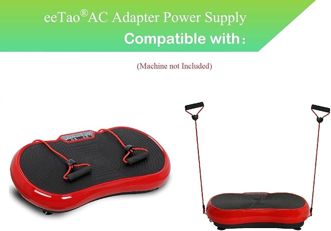 AC Power Cord Compatible with Super Deal Pro Vibration Plate Exercise Machine,TODO, LifePro Vibration Plate Exercise Machine Body Workout Vibration Fitness Platform Fit Massage Workout Trainer