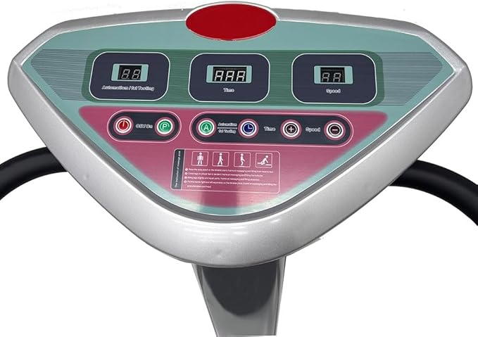 INTSUPERMAI Vibration Plate Exercise Machine with Handles, 110V 200W Whole Body Vibration Platform Exercise Machine, Whole Body Vibration Plate with Adjustable Speed Max 330lbs Capacity