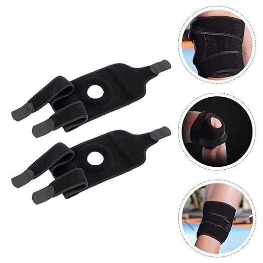 PRETYZOOM 2pcs Pressurization Knee Wraps Breathable Knee Support Sleeves for Basketball Cycling Climbing Sports Protective Joint Pads