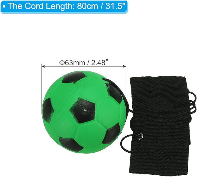 PATIKIL Sports Wrist Ball, Rubber Rebound Wristband Wrist Return Ball Sport on a String for Exercise Play