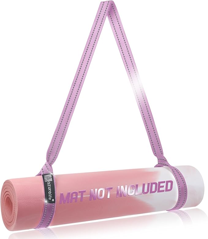 [MAT NOT Included] Yoga Mat Sling, Yoga Mat Straps for Carrying, Easy-Cinch Yoga Mat Holder Strap