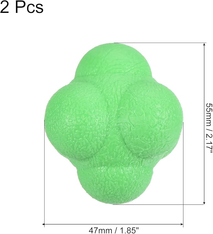 PATIKIL Bounce Reaction Balls Coordination Training Ball Agility Trainer TPR High Difficulty for Speed Reflex