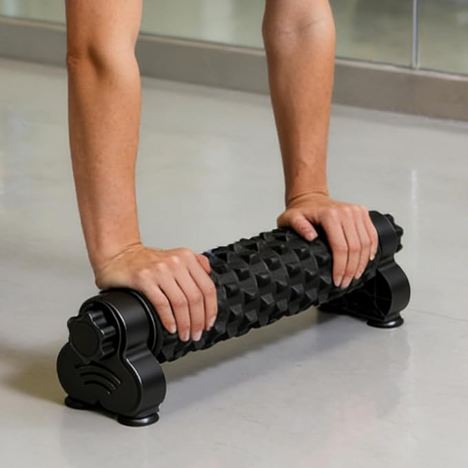 Massage Foam Roller Set, Deep Muscle Stretch Tool, Standard Size Roller, Suction Cup Stability, Textured Pressure Relief, Fitness Recovery Equipment, Muscle Stretch Support, Yoga Pilates Gym Training