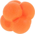 Mipcase Hexagonal Sports Reaction Ball 7cm Orange Rubber Agility Training Ball for Hand Eye Coordination and Speed Reflex Training Exercise Equipment for Baseball and Fitness
