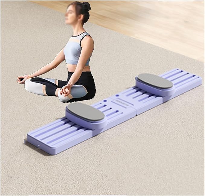 Leg Strength Split Exerciser Ski Trainer Ski Machine Exercise Collapsible Leg Magic Machine Adjustable Inner Thigh Shaper Kegel Trainer Workout Equipment(Purple,Basic Type)