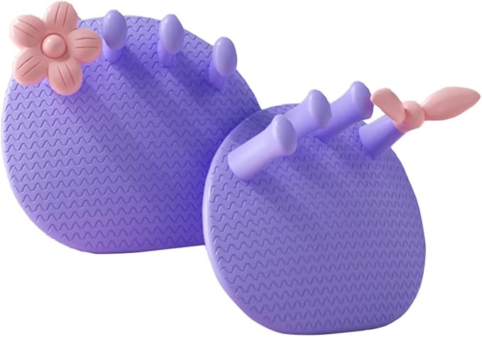 Foot Arch Trainer Massager, Toe Stretcher, Calf and Glute Exercise Tool, Feet Massagers to Improve Foot Bunion Toe Training Thin Calves Legs Purple