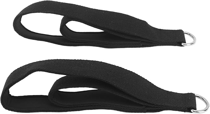 Fydun Pilates Straps, 2 Pcs Double D- Exercise Straps Home Gym, AntiSlip Foot and Hand Loops, Fit and Other Equipment