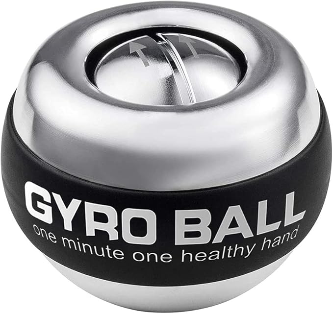 Auto-Start Wrist Power Gyro Ball with LED Lights, Wrist Strengthener and Forearm Exerciser for Stronger Arm Fingers and Muscle