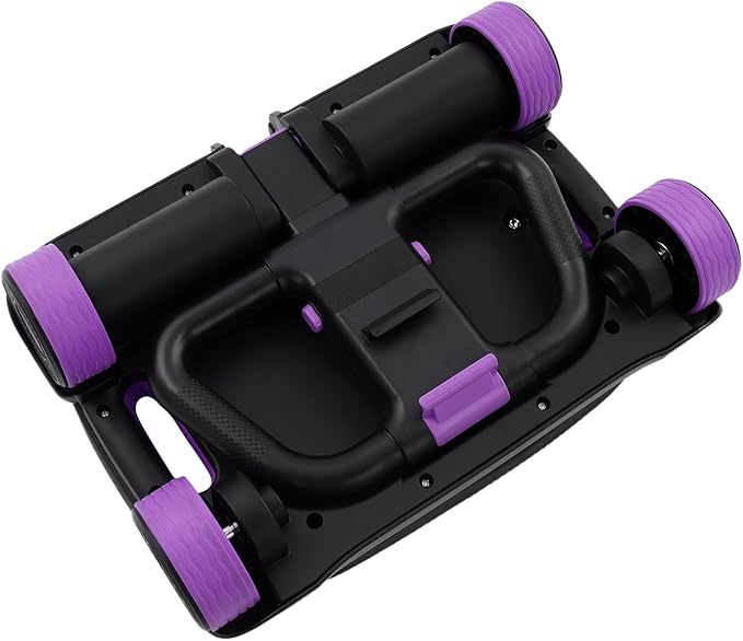 Ab Roller Wheel, 4-Wheel Abdominal & Core Strength Trainer for Home Gym Fitness, Exercise Wheel with Knee Pad for Beginners to Advanced Users