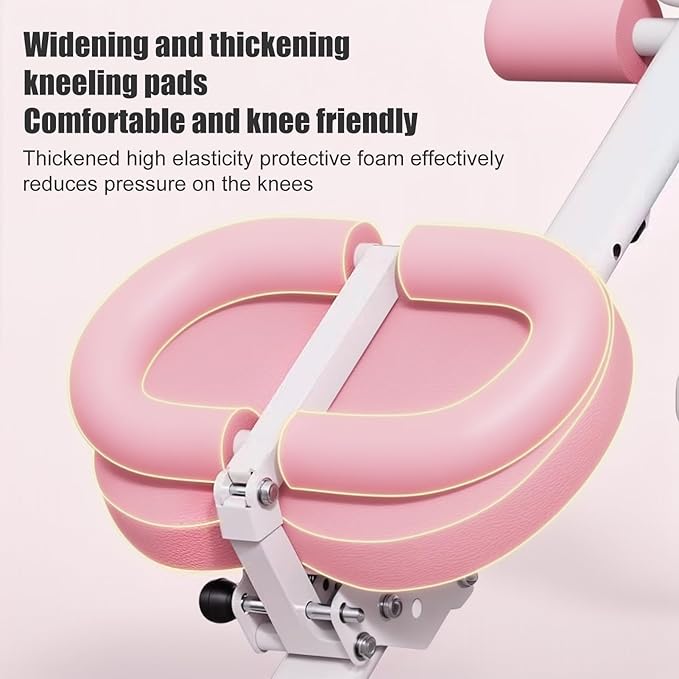 4-in-1 Foldable Ab Machine, 5-Level Adjustable Ab Glider Machines with LCD Display, Abdominal Trainer for Stomach Workout, Ab Workout Equipment for Home Gym, Full Body Fitness