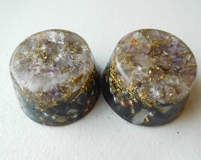 Amethyst, Ametrine Orgone Generator Energy Accumulator 528Hz/7.83Hz/Advance Harmonics Many Beautiful Ingredients and Colors (Amethyst, Ametrine)