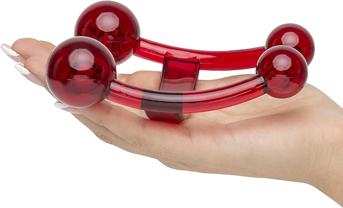Lovehoney Oh! Body Massager Handheld Tool | Massage Tool for Back, Neck & Shoulders | Easy Grip Smooth Ergonomic Handle | Red
