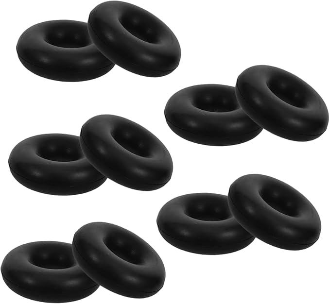 Gym Cable Limit Rings 10-Pack High Elasticity Rubber Stopper for Fitness Equipment Accessories Home Gym Cable Pulley Stopper for Strength Training