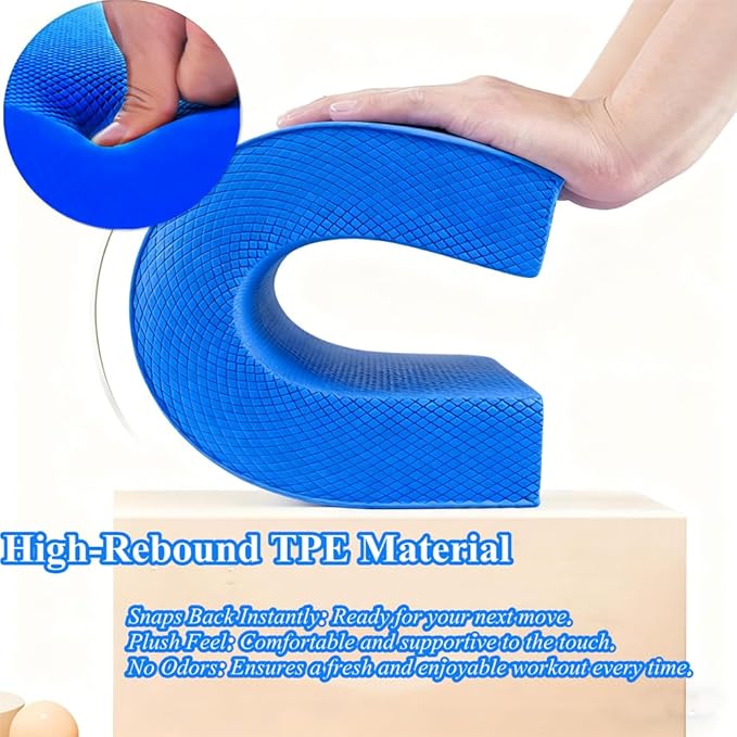 High-Density Balance Pad, Extra Large Balance Pad for Physical Therapy, TPU Foam Balance Board for Rehabilitation Stability Workout Knee and Ankle Exercise