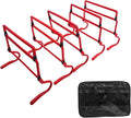 5 Pieces Agility Hurdles Training Speed Hurdles Obstacle Rack Foldable PVC Adjustable Height Lightweight Portable Suitable for Fitness Coaching Childr