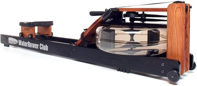 WaterRower Club Rowing Machine with S4 BLE Monitor | USA Made Water Rower | Original Handcrafted Erg Row Machine for Home Use & Gym