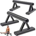 SELEWARE Wood push up bars Parallettes bars Anti-slip Handstand Bars for Calisthenics, Fitness, Floor workouts Solid Wood with Sturdy Metal Bracket, Support 600 lbs