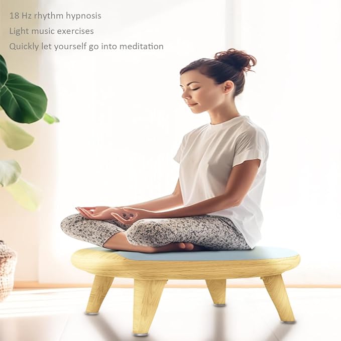 Fitness Meditation Bench Meditation Kneeling Mat Shaking Machine Meditation Bench for Assisted Meditation, Yoga Practice