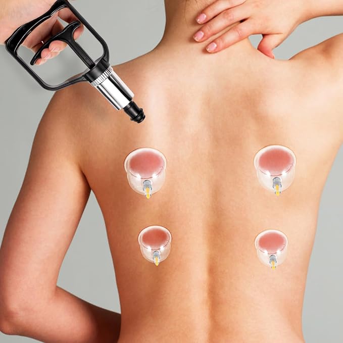 Garneck Manual Cupping Pump Handheld : Vacuum Suction Hand Replacement Pump for Cupping Therapy Back Massage - Adjustable Pressure Suction for Home Salon Spa Use