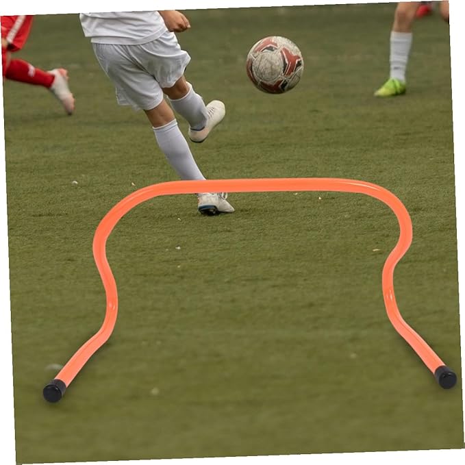 PRETYZOOM 4pcs ’s 15cm Plastic Speed Hurdles Set for Football Agility Training, Wear-Resistant Track and Soccer Training Equipment for Youth Sports and Fitness