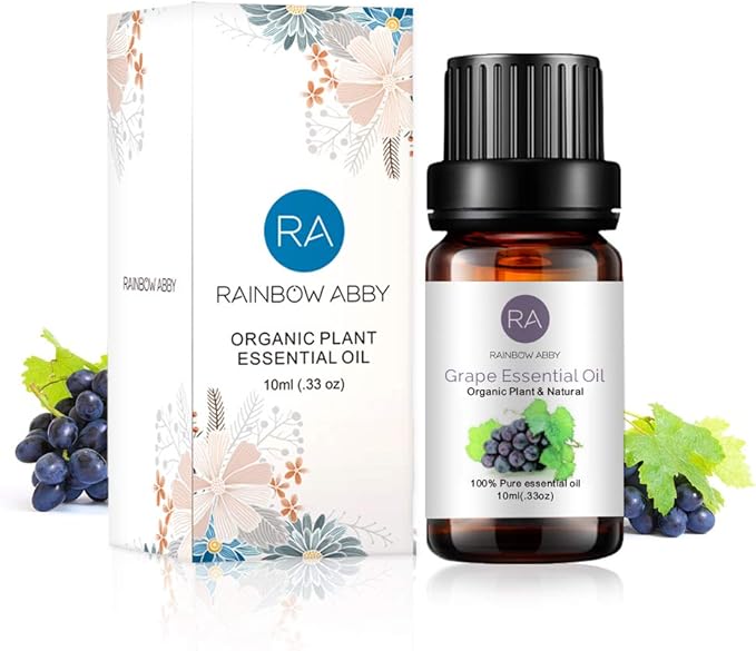 Grape Essential Oil 100% Pure Oganic Plant Natrual Flower Essential Oil for Diffuser Message Skin Care - 10ML