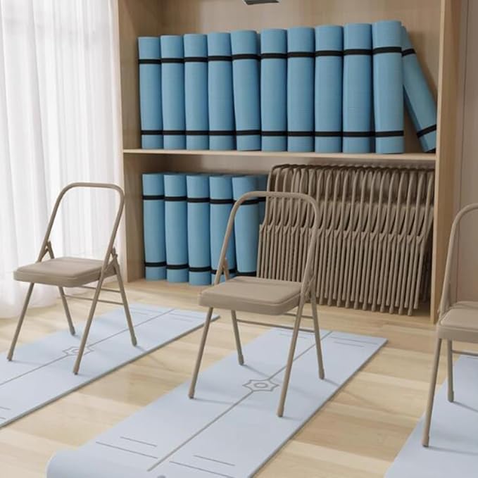 Yoga Chair Metal Yoga Chair Iyengar Yoga Chair Yoga Chair for Yoga Backless Yoga Chair for Flexibility and Strength Training Tool