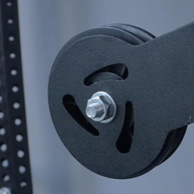 Gym Pulley Power Rack Mounted Silent Equipment DIY Fitness Pulley Attachment for Strength Training Low Row Exercise Home Gym