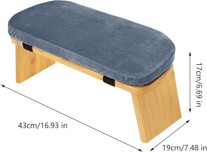 Bamboo Meditation Bench for Sitting and Kneeling, Ideal for and Prayer