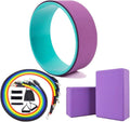 Yoga Wheel & 2 pcs Yoga Blocks & 5 pcs Resistance Bands Combo Value Pack