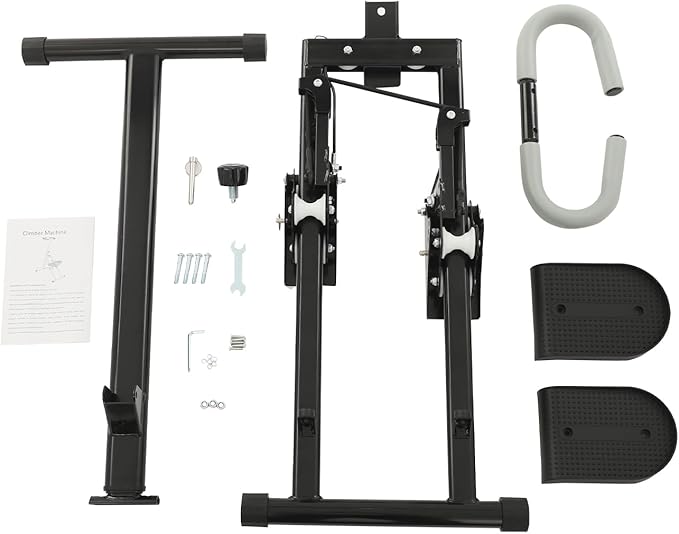 Foldable Stair Stepper Machine for Home Gym - 220LB Capacity Cardio Climber with Display, Adjustable Angle Vertical Stair Climber Exercise Equipment for Full-Body Workout