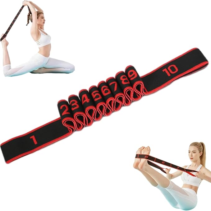 Fitness Resistance Band for Stretching and Yoga, Resistance Bands with Handles for Arms, Fashion Puller Exercise, Adjustable Bands for Full Body Stretching Shaping