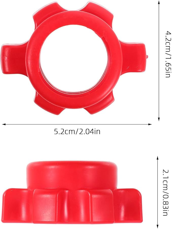 Kisangel Dumbbell Bar Nut Screw Clamp Collars Fitness Equipment Accessories Easy Install Barbell Locking Nut for Weight Training Gym