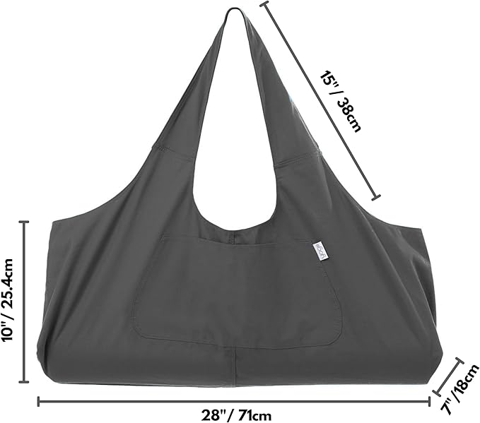 Yogiii Yoga Mat Bag | The ORIGINAL YogiiiTotePRO | Large Yoga Mat Bag or Yoga Mat Carrier with Side Pocket | Yoga Bag Fits Most Size Mats