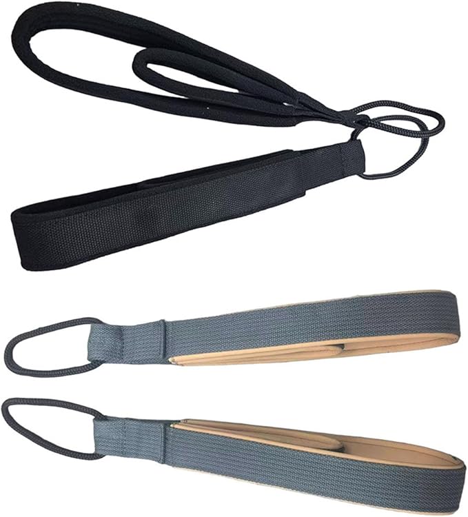 2x Pilates Double Loop Straps for Reformer Exercise Equipment Gym Nonslip Comfortable Grip Multifunctional for Workout Adults