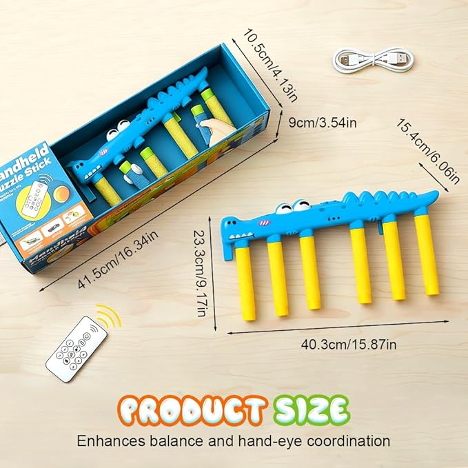 Reflex Sticks Rebounce Game, Reflex Light-Up Sticks Reaction Training Hand Speed Challenge Game, Hand Eye Coordination Training Toy for Home, Office & Team Activities