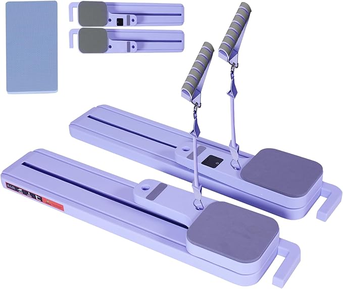 2025 Upgraded Pilates Reformer Machine, 360° Full-Body Toning Home Workout Equipment, Multifunctional Abdominal Board for Core & Abdominal Strength with Smart LCD Tracker