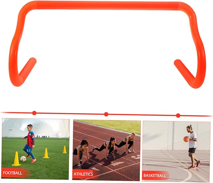 Toyvian Portable Detachable Hurdles for Agility Training Lightweight PVC Jumping Hurdle Set Speed Training Equipment for Football and Soccer Outdoor Fitness