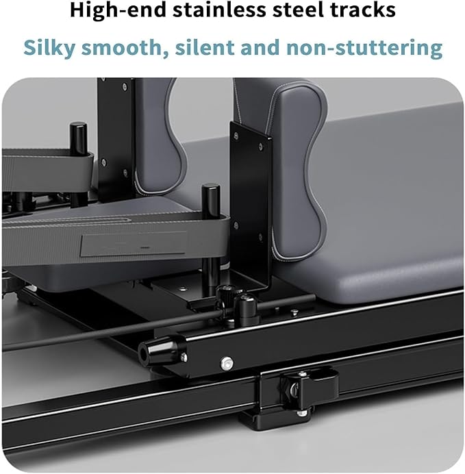 Portable Folding Body Reformer,Pilates Core Bed Large Equipment, Adjustable Strength Yoga Exercise , Base