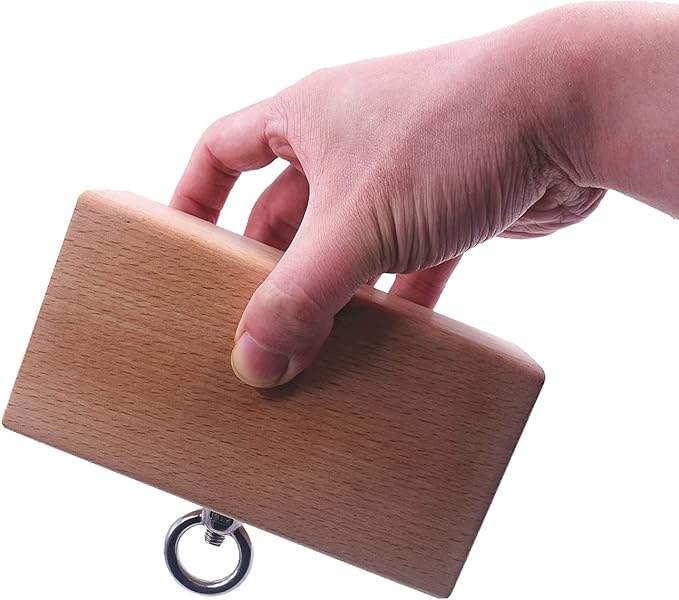 Wooden Pinch Block Grip Workout Climbing Power Grip Forearm Finger Exerciser Strength Training Strengthener Equipment