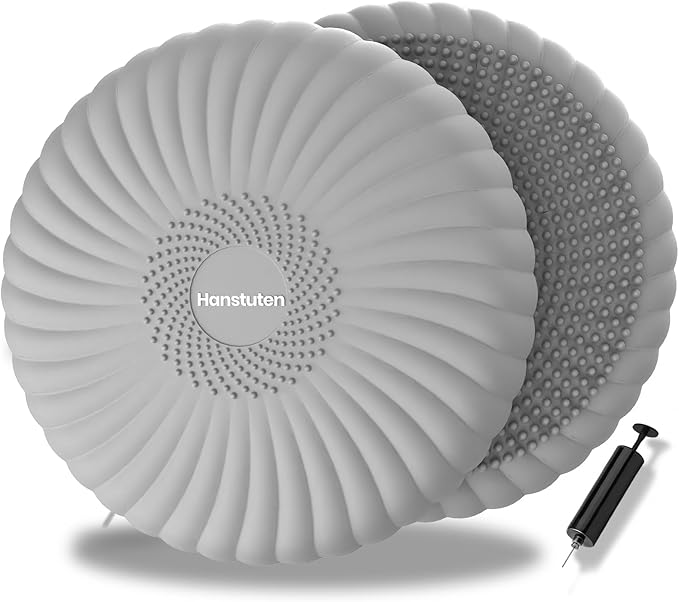 Wobble Cushion Core Balance Disc, Wiggle Seat for Sensory Kids to Stay Focused, Non-slip Balance Pads with Inflation Pump for Physical Therapy & Core Strength