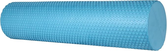 23.6″ Large Foam Roller – Solid High-Density EPP Yoga Column, 5.9″ Diameter for Full-Body Stretch & Myofascial Release, Excercise, Massage and Recovery (Blue)