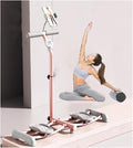 Foldable Skiing Exerciser Ski Machine Collapsible Leg Magic Machine Leg Strength Split Exerciser Core Strength Training Instrument for at Home Gym Pink(Pink,Bracket Type)