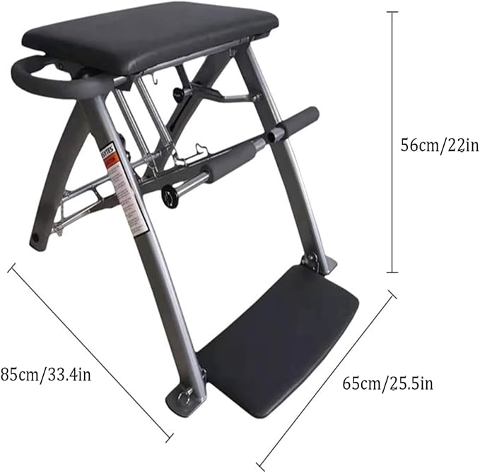 Pilates Chair, Three Resistance Levels, Foldable and Multifunctional Pilates Equipment, Suitable for Home and Gym Workouts.