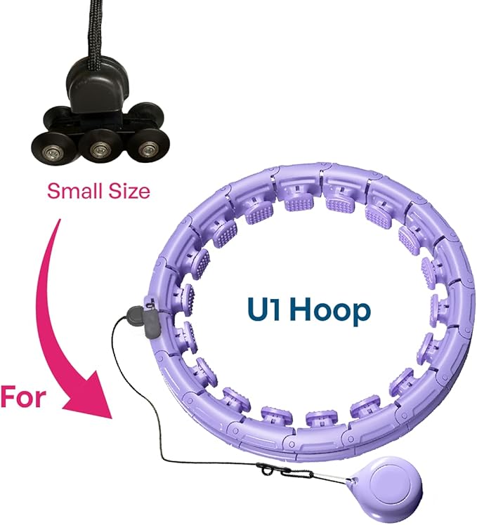 30/24/12 Knots, Upgraded Magnetic Lock Weighted Hula Hoop for Kids Adults Weight Loss, Infinity Hoop Plus Size, Home Indoor Outdoor, Fitness Exercise, Abdominal Toner
