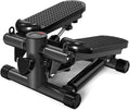 Mini Stepper for Home Exercise with Resistance Bands & LCD Display - 300LB Capacity, Compact Stair Climber Machine for Cardio Fitness & Muscle Strengthening