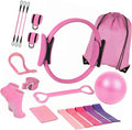Women's Fitness Exercise Set Pilates Ball Rings and Band with Nonslip for Home Exercise and Flexibility Pilates Rings and Ball Set for Flexibility