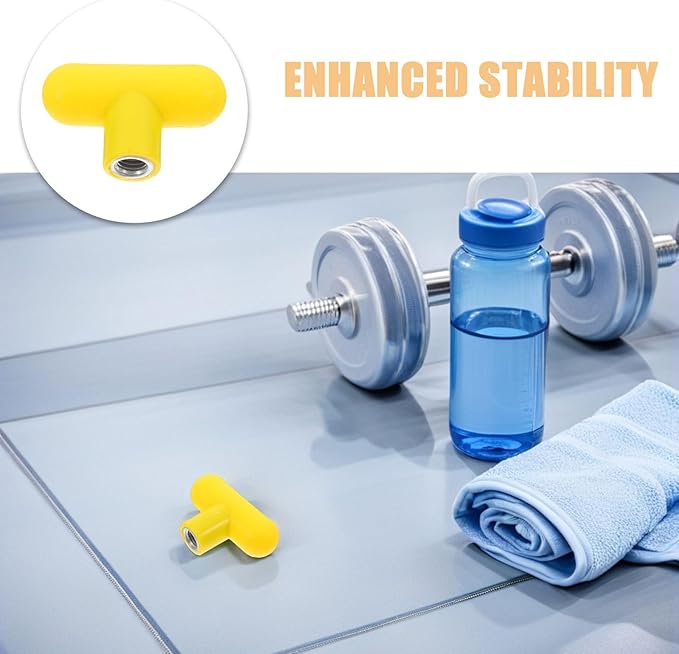 4pcs T-Handle Knob: M8 Rotating Grip - Pulley Loading Pin Handle for Gym Machines Fitness Equipment Workout Machines - Strength Training Equipment Attachments