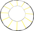 Keenso Circular Speed Ladder, Nylon Agility Trainer for Soccer and Basketball, 12 Rungs Enhance Footwork and Speed Control for Outdoor or Indoor Training