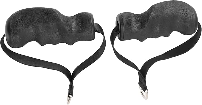 Acouto Heavy Duty Exercise Handles 2 Pcs Exercise Handles Strength Training Ergonomic Shape Antislip Fitness Equipment Gym Home Replacement Cable Machine Attachments
